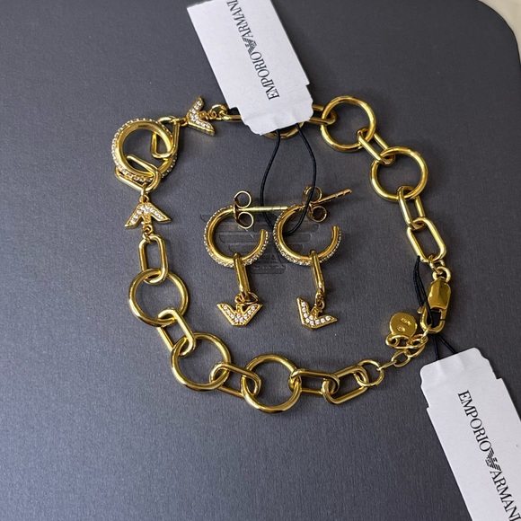 Emporio Armani Drop Earrings and Bracelet - Picture 12 of 13